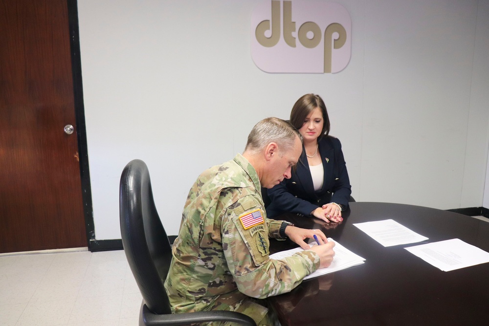 USACE Caribbean District Commander signs the Project Partnership Agreement for Río Grande de Manatí Flood Risk Management Project in Ciales