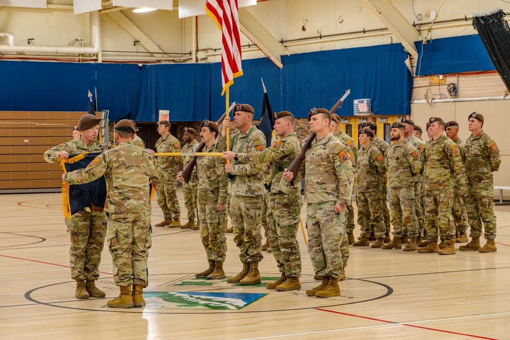 1st Battalion, 4th SFAB Cases Colors for Deployment to EUCOM