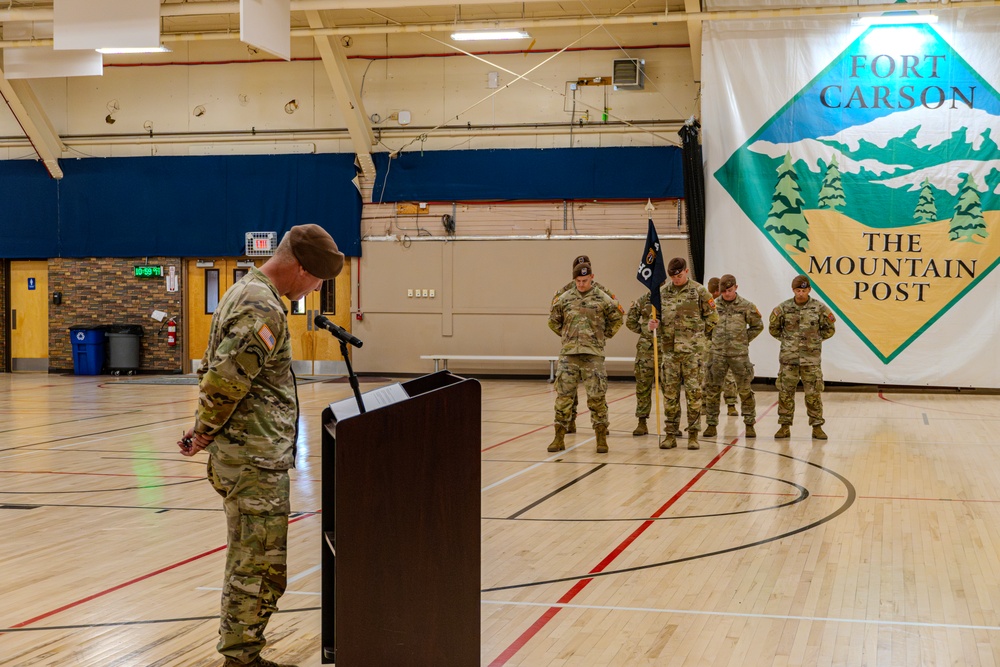 1st Battalion, 4th SFAB Cases Colors for Deployment to EUCOM