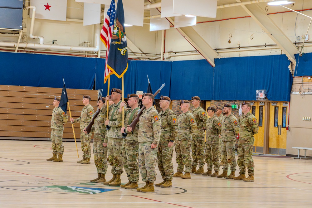 1st Battalion, 4th SFAB Cases Colors for Deployment to EUCOM