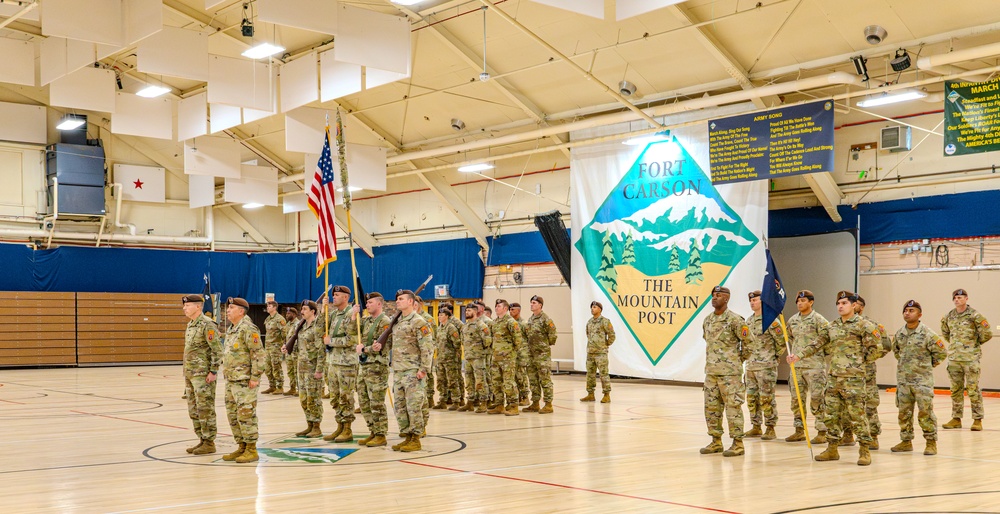 1st Battalion, 4th SFAB Cases Colors for Deployment to EUCOM