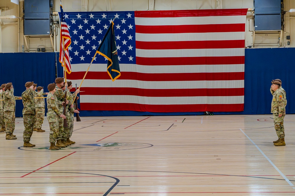 1st Battalion, 4th SFAB Cases Colors for Deployment to EUCOM