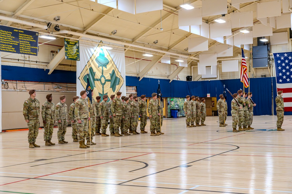 1st Battalion, 4th SFAB Cases Colors for Deployment to EUCOM