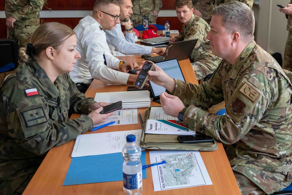 Illinois and Ohio National Guard Teams Join USAFE in Polish Base Survey