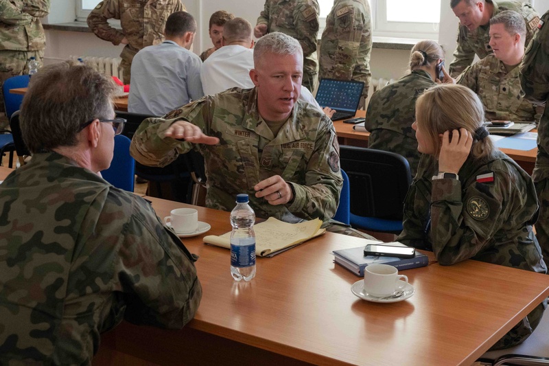 Illinois and Ohio National Guard Teams Join USAFE in Polish Base Survey