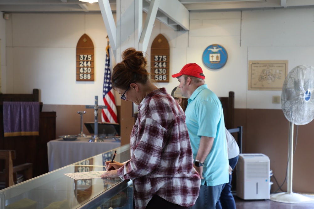 DFMWR Employees Participate in a Scavenger Hunt at Fort McCoy Commemorative Area