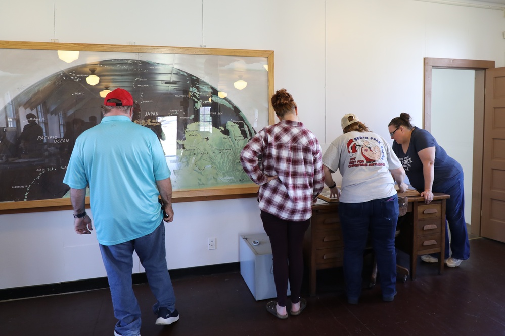 DFMWR Employees Participate in a Scavenger Hunt at Fort McCoy Commemorative Area