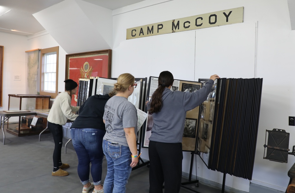 DFMWR Employees Participate in a Scavenger Hunt at Fort McCoy Commemorative Area