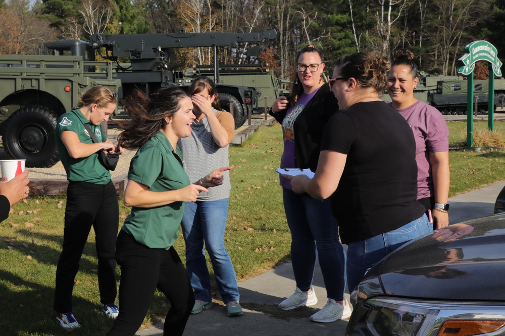 DFMWR Employees Participate in a Scavenger Hunt at Fort McCoy Commemorative Area