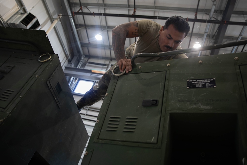 Mechanic Works on Air Conditioner