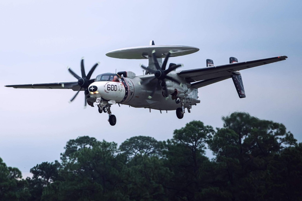 VAW-123 Sends their Last E-2C Hawkeye to the Boneyard