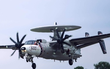 VAW-123 Sends their Last E-2C Hawkeye to the Boneyard