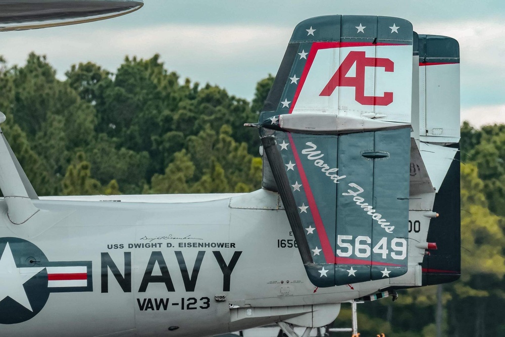 VAW-123 Sends their Last E-2C Hawkeye to the Boneyard