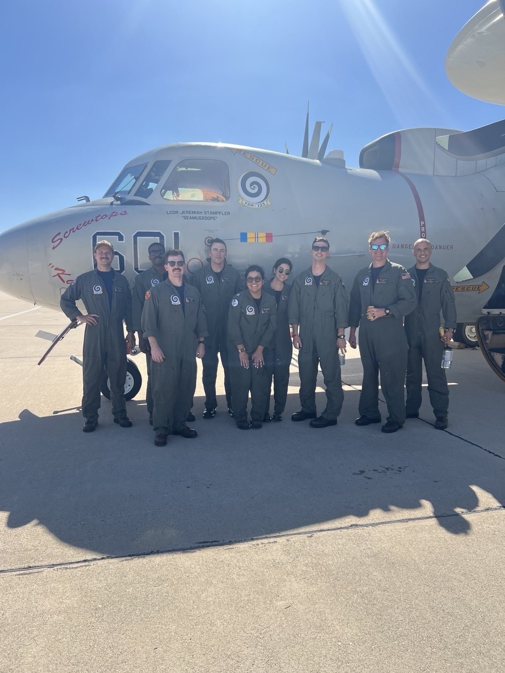 VAW-123 Sends their Last E-2C Hawkeye to the Boneyard