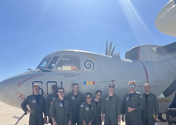 VAW-123 Sends their Last E-2C Hawkeye to the Boneyard