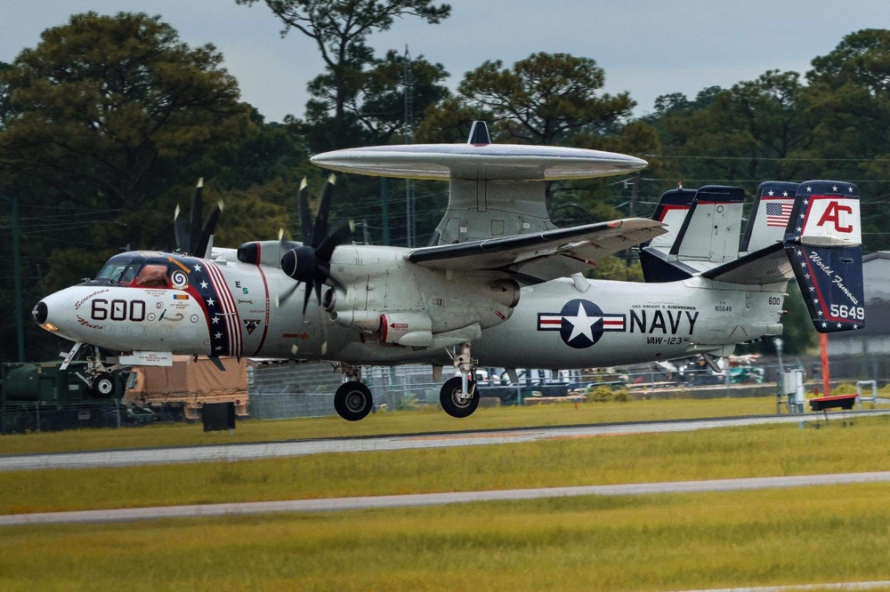 VAW-123 Sends their Last E-2C Hawkeye to the Boneyard