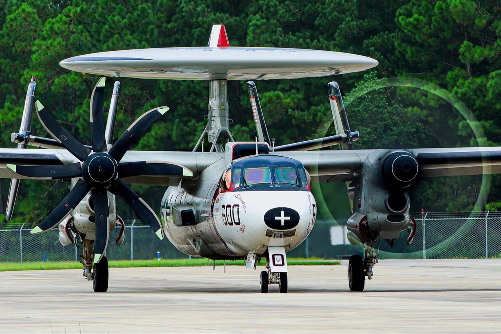 VAW-123 Sends their Last E-2C Hawkeye to the Boneyard