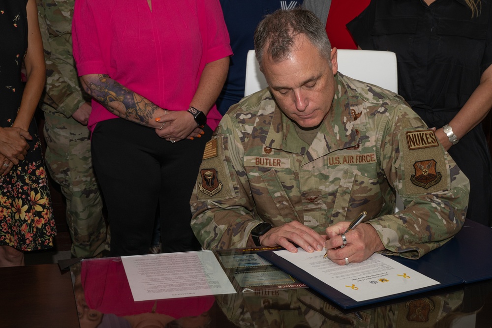 Suicide Prevention Month Proclamation Signing