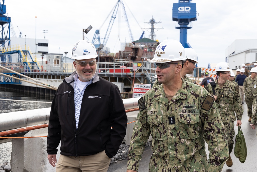 Vice Chief of Naval Operations Tours Bath Iron Works