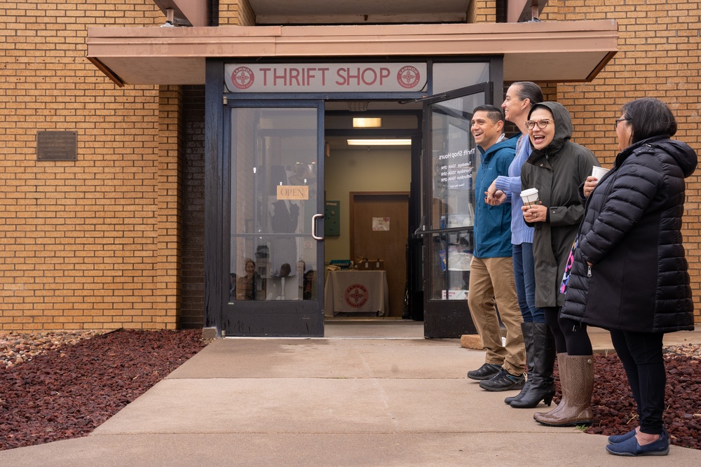 Cannon Spouses Club cuts ribbon to celebrate Thrift Shop redesign