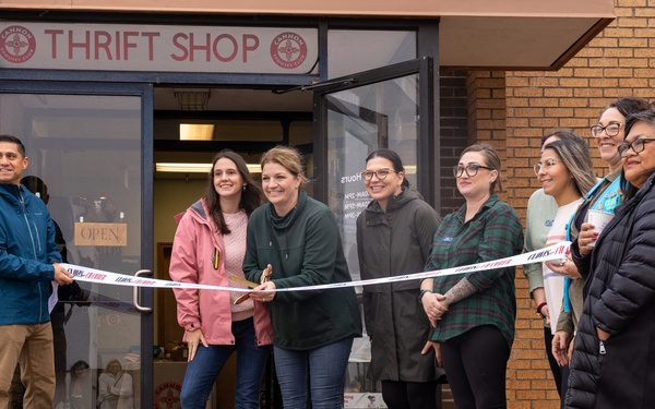 Cannon Spouses Club cuts ribbon to celebrate Thrift Shop redesign