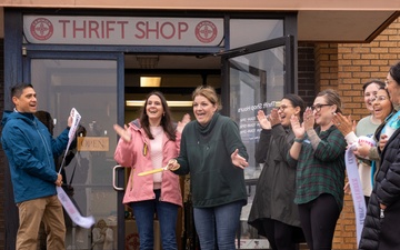 Cannon Spouses Club cuts ribbon to celebrate Thrift Shop redesign