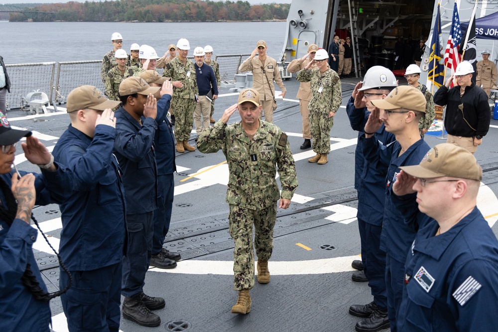 Vice Chief of Naval Operations Tours Bath Iron Works