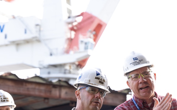 Vice Chief of Naval Operations Tours Bath Iron Works