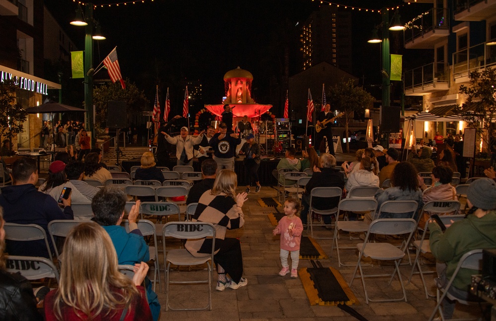 Navy Rock Band Destroyers Perform at Little Italy Plaza