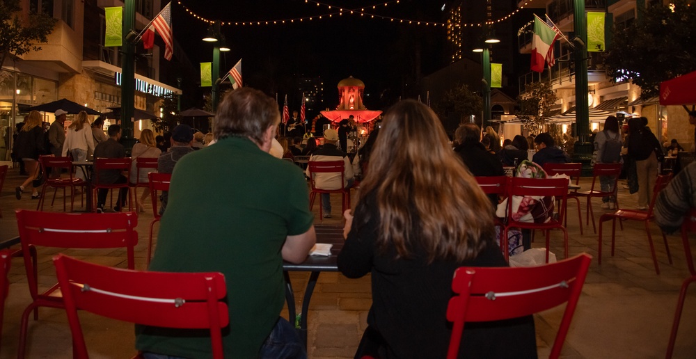 Navy Rock Band Destroyers Perform at Little Italy Plaza