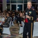 Marines with Marine Corps Combat Service Support Schools celebrate the 249th birthday of the Marine Corps