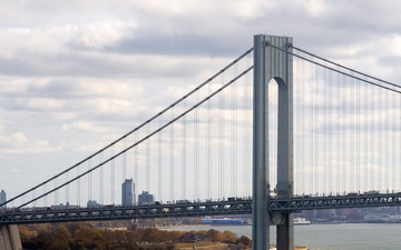 USS John Basilone Arrives for Commissioning In NYC