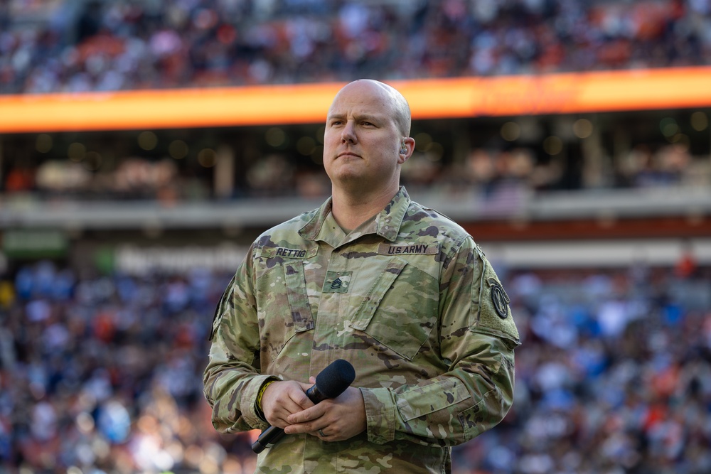 U.S. Army Band Downrange perform at Cleveland Browns Week 9