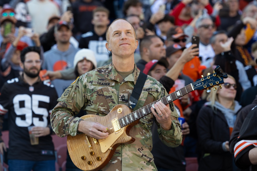 U.S. Army Band Downrange perform at Cleveland Browns Week 9