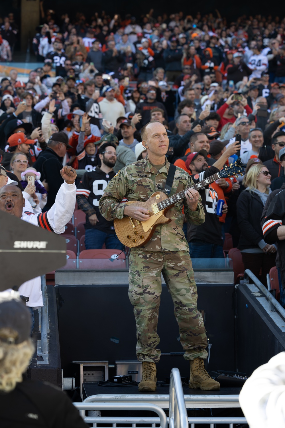 U.S. Army Band Downrange perform at Cleveland Browns Week 9