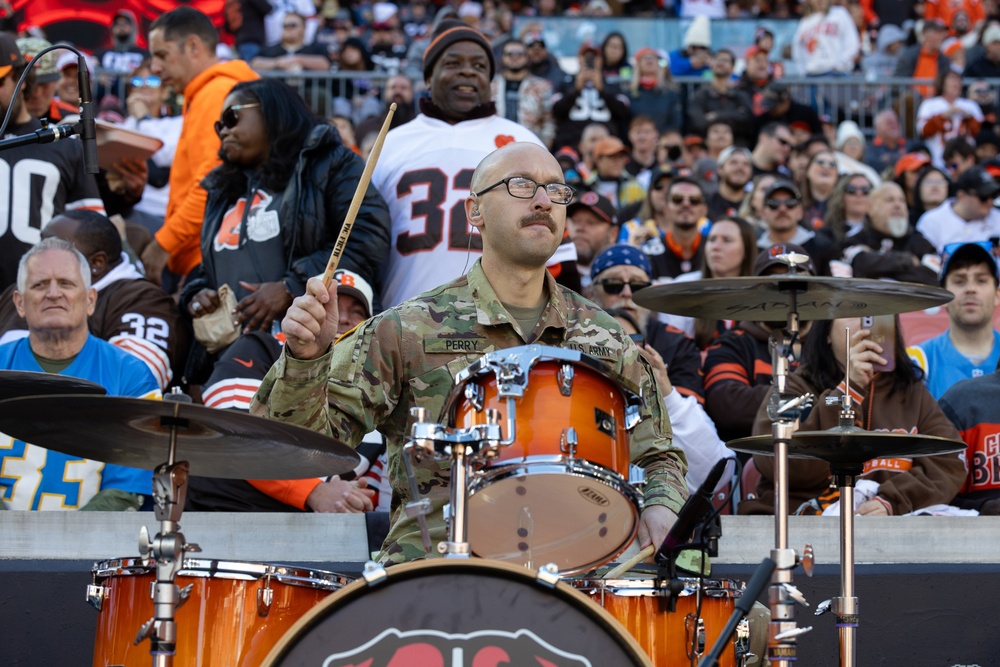 U.S. Army Band Downrange perform at Cleveland Browns Week 9