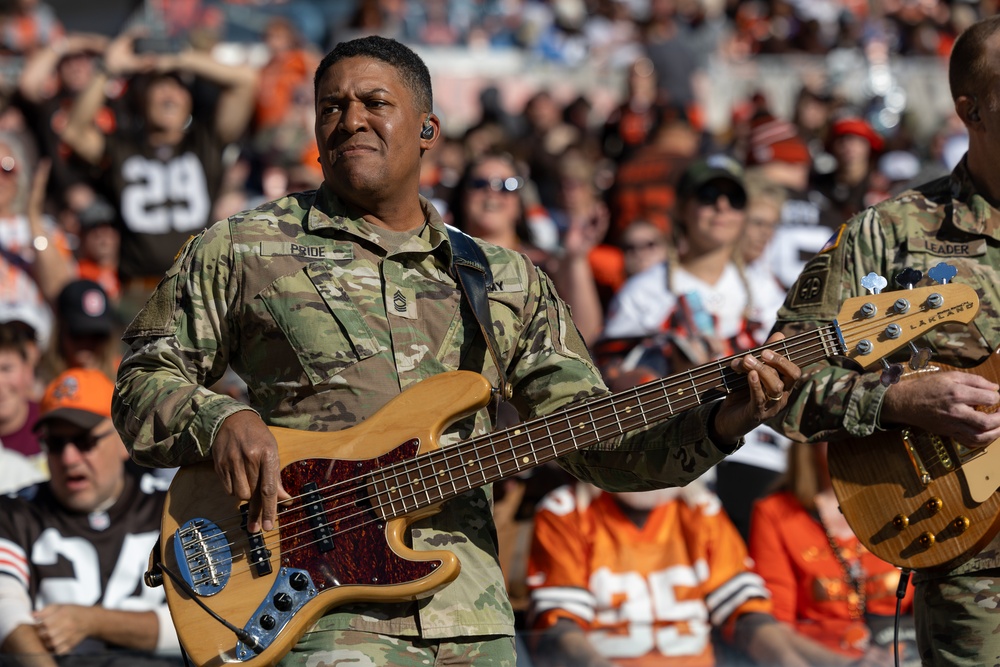 U.S. Army Band Downrange perform at Cleveland Browns Week 9