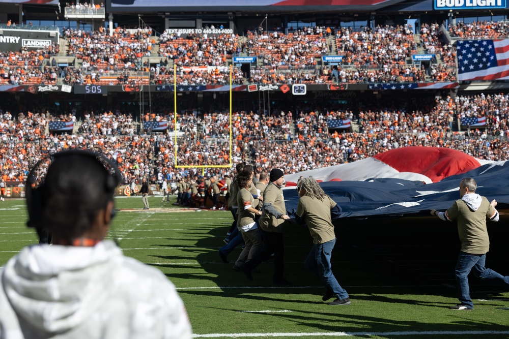 U.S. Army Band Downrange perform at Cleveland Browns Week 9