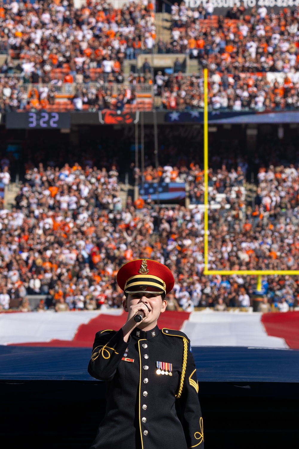 U.S. Army Band Downrange perform at Cleveland Browns Week 9