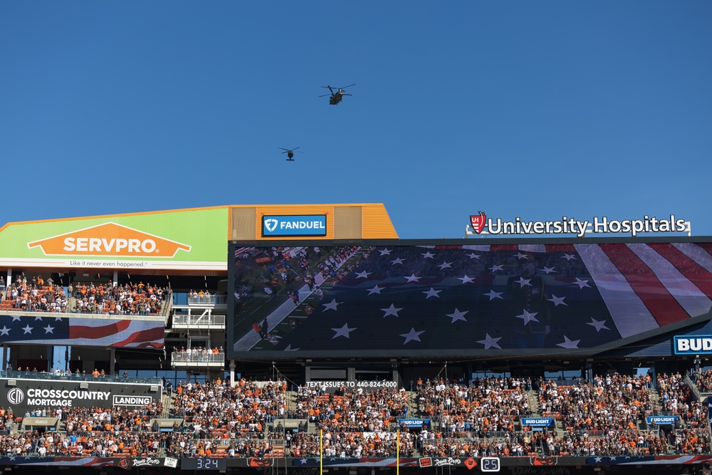 U.S. Army Band Downrange perform at Cleveland Browns Week 9