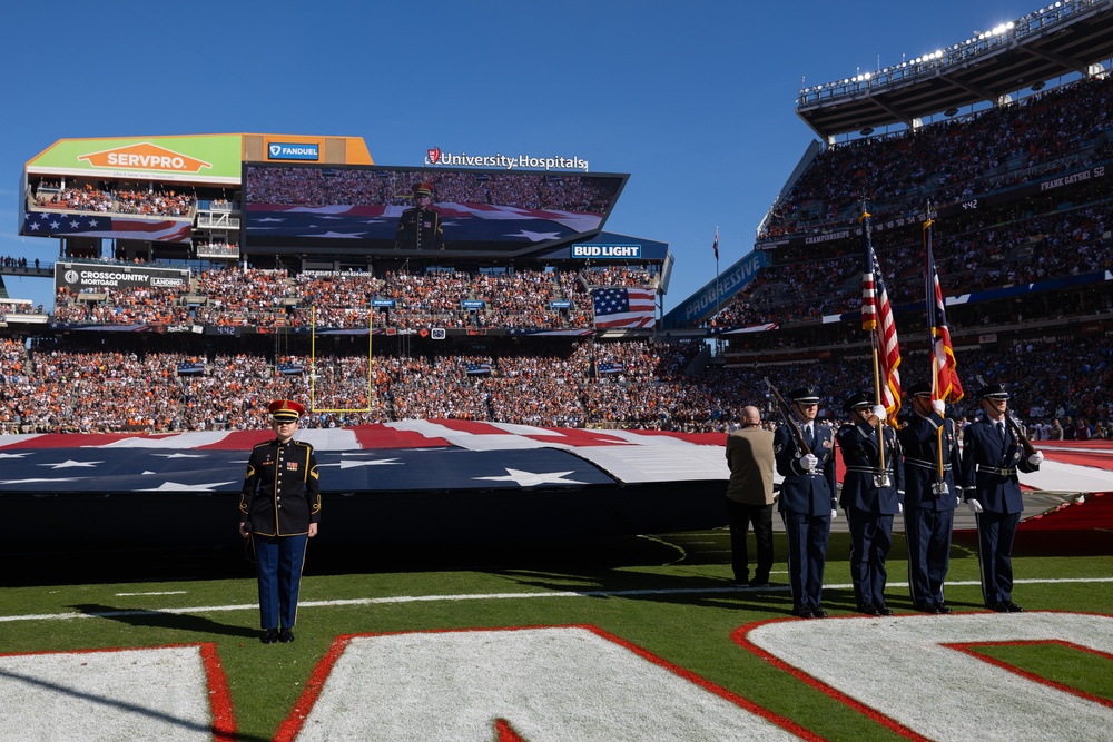 U.S. Army Band Downrange perform at Cleveland Browns Week 9