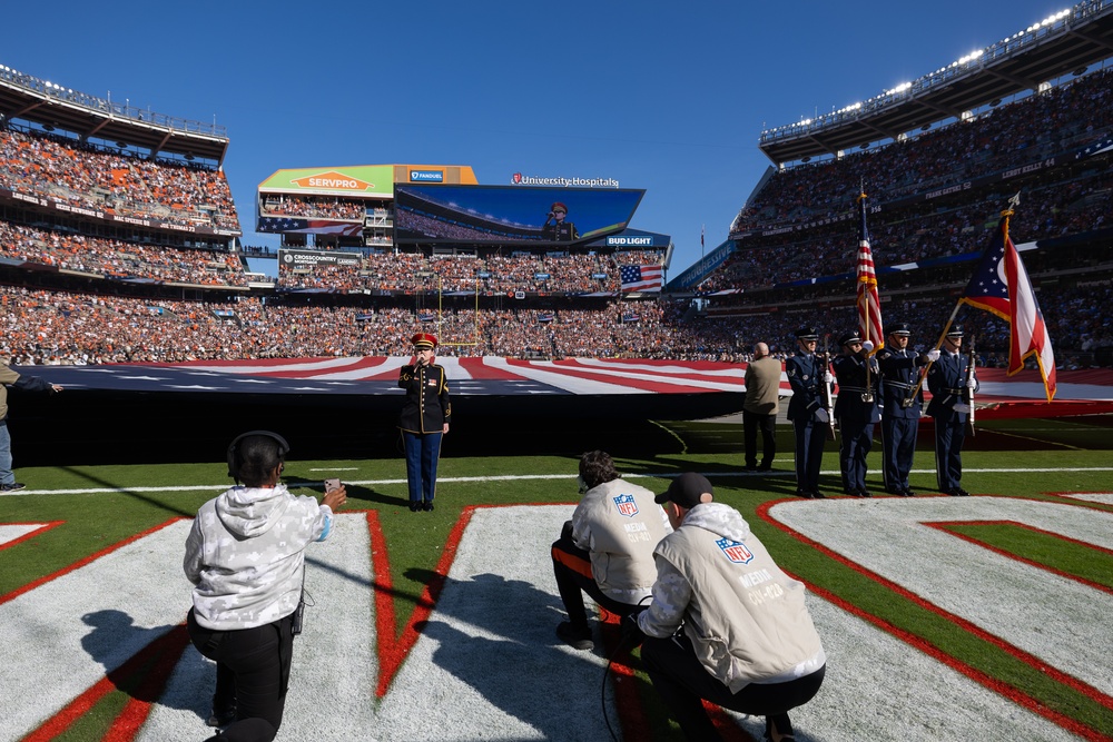 U.S. Army Band Downrange perform at Cleveland Browns Week 9