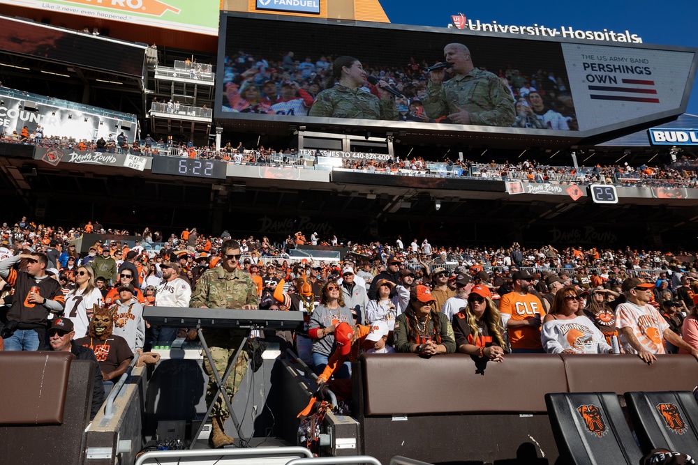 U.S. Army Band Downrange perform at Cleveland Browns Week 9