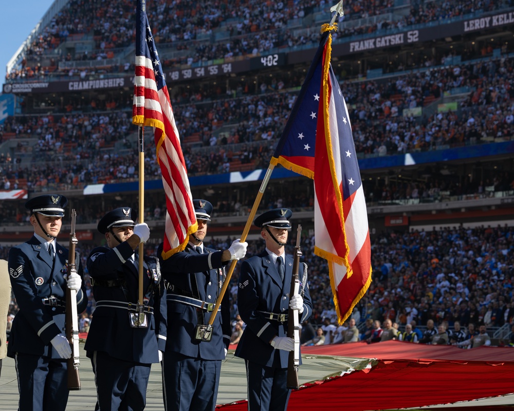 U.S. Army Band Downrange perform at Cleveland Browns Week 9