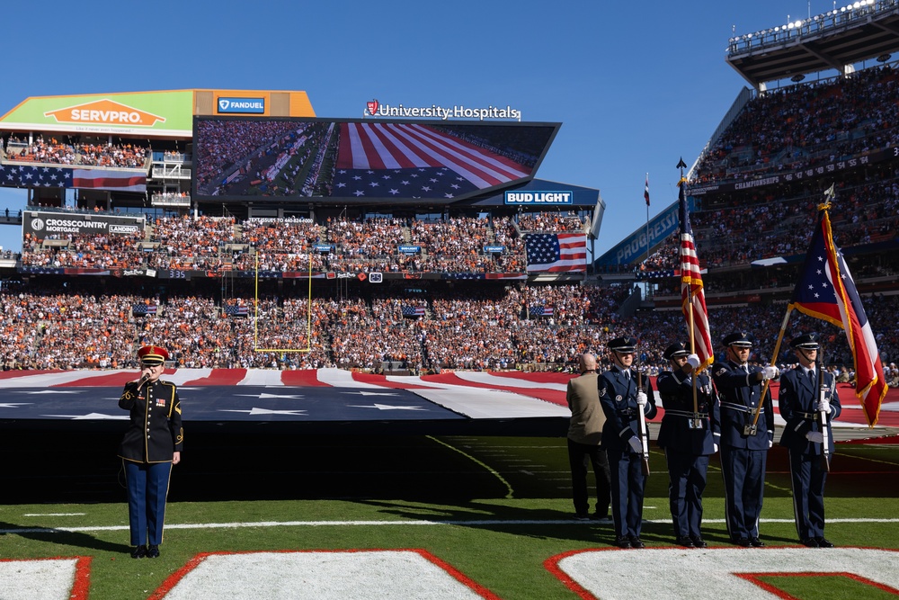 U.S. Army Band Downrange perform at Cleveland Browns Week 9