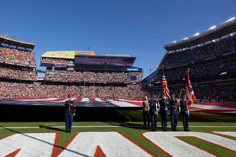 U.S. Army Band Downrange perform at Cleveland Browns Week 9