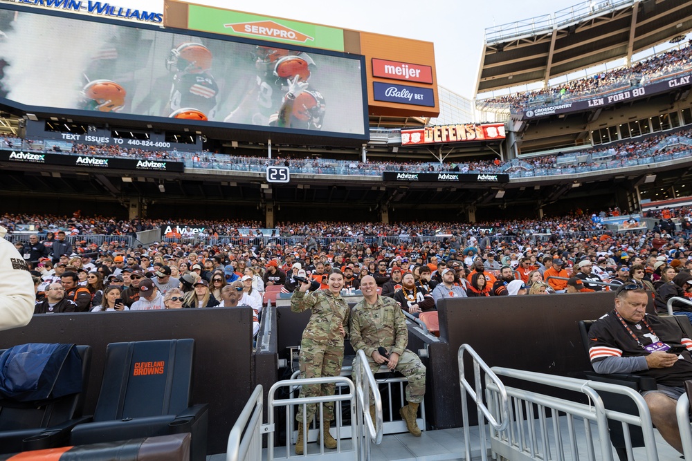 U.S. Army Band Downrange perform at Cleveland Browns Week 9