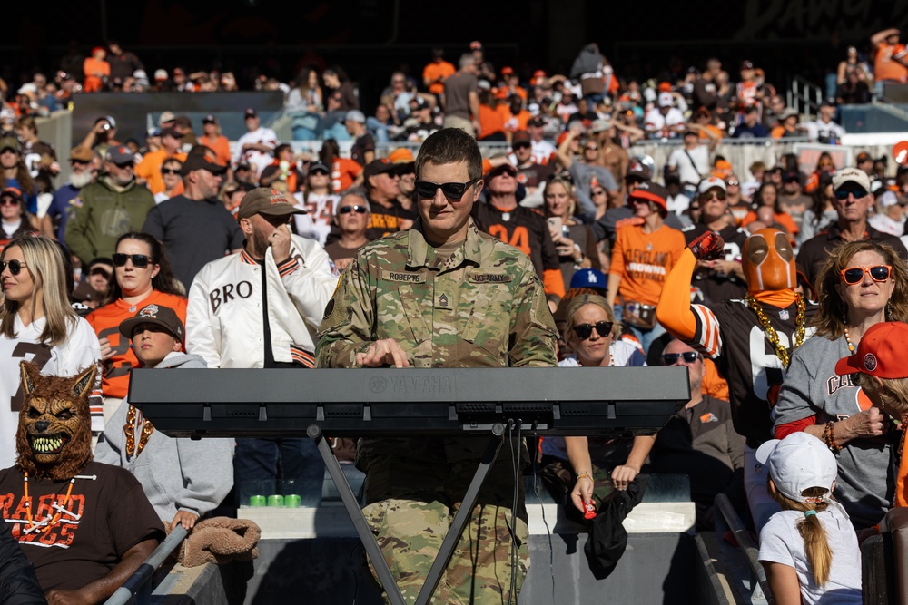 U.S. Army Band Downrange perform at Cleveland Browns Week 9