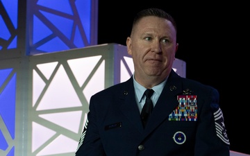 Chief Bickley delivers warfighter keynote to Airmen