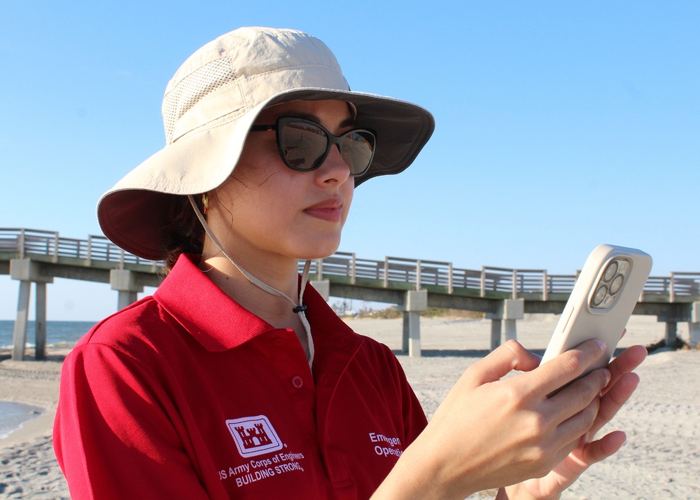 USACE beach assessors scan beaches for damage caused by Hurricane Milton